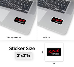 D.A.R.E To Resist Drugs and Violence Kiss-Cut Sticker