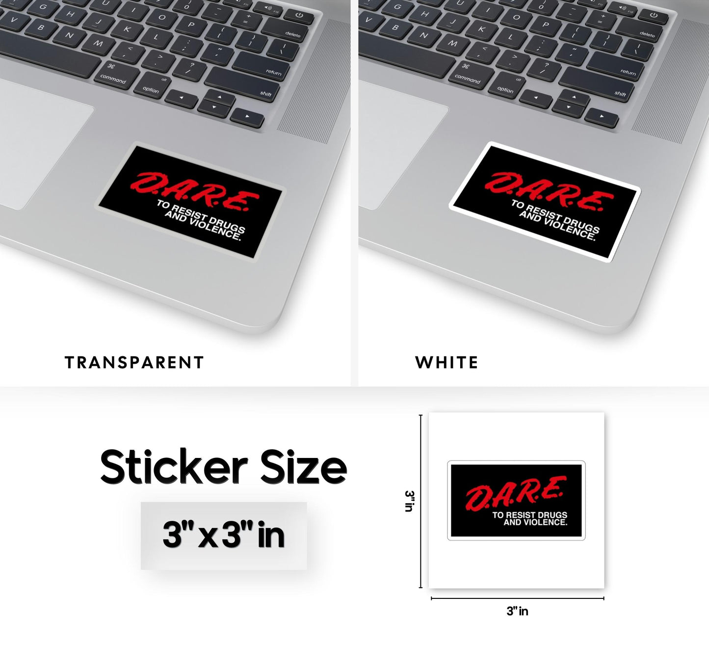 D.A.R.E To Resist Drugs and Violence Kiss-Cut Sticker
