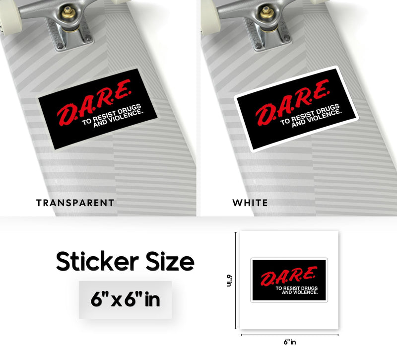 D.A.R.E To Resist Drugs and Violence Kiss-Cut Sticker