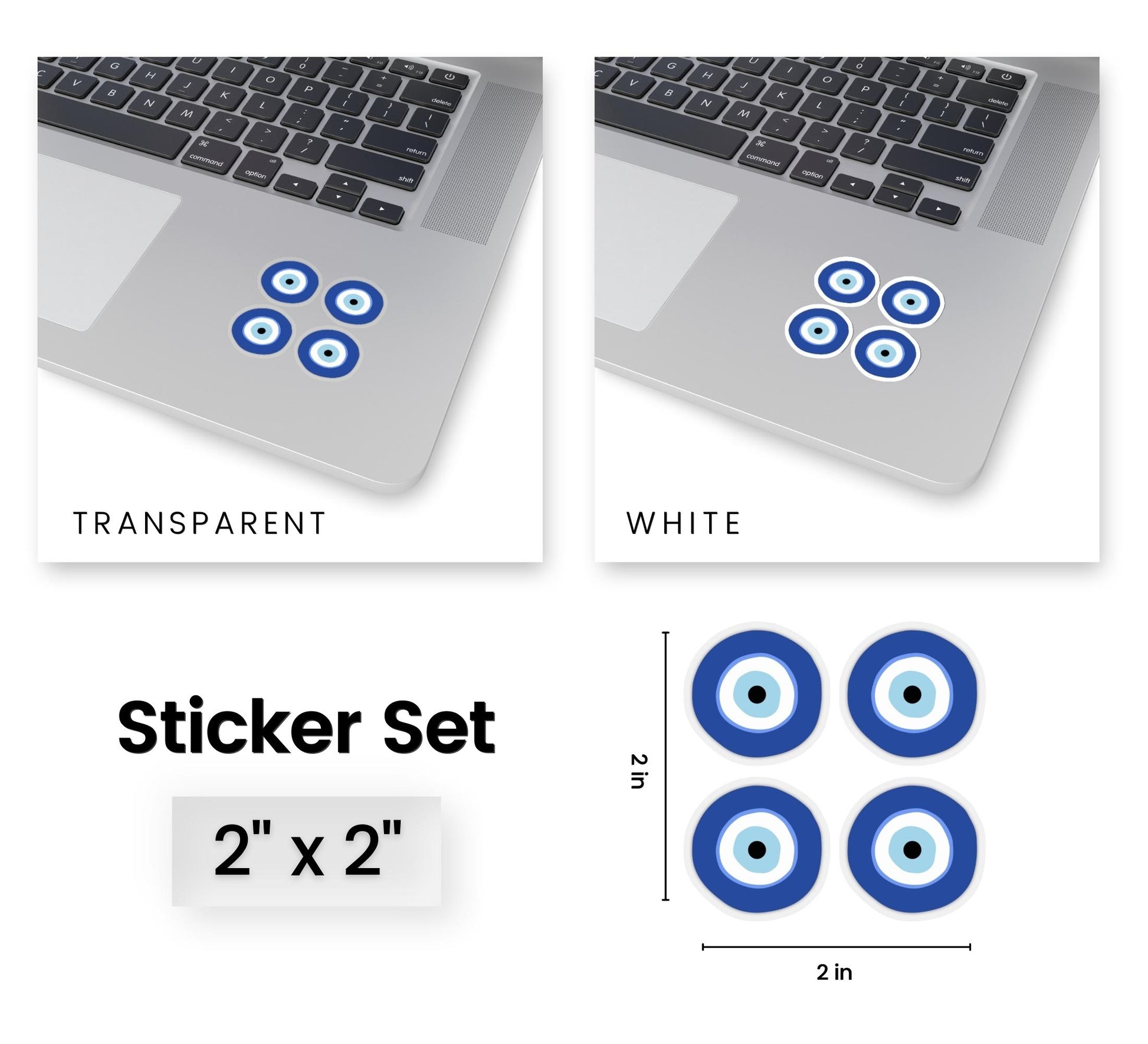 Greek Evil Eye Mini Sticker Set