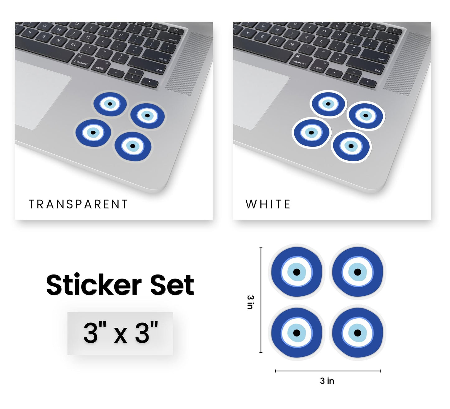 Greek Evil Eye Mini Sticker Set