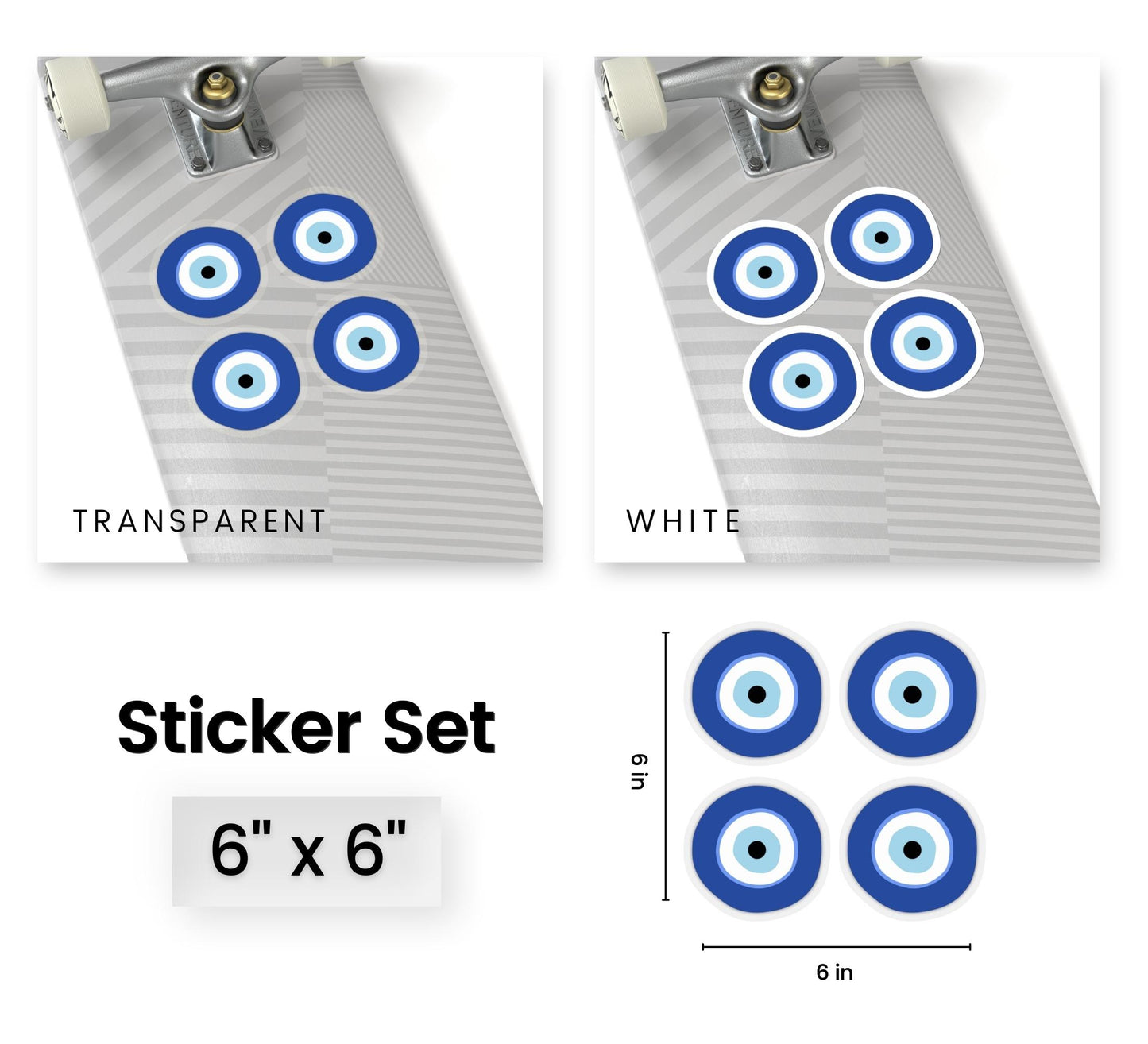 Greek Evil Eye Mini Sticker Set