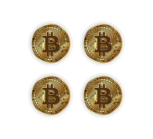 Gold Bitcoin Sticker Sheet