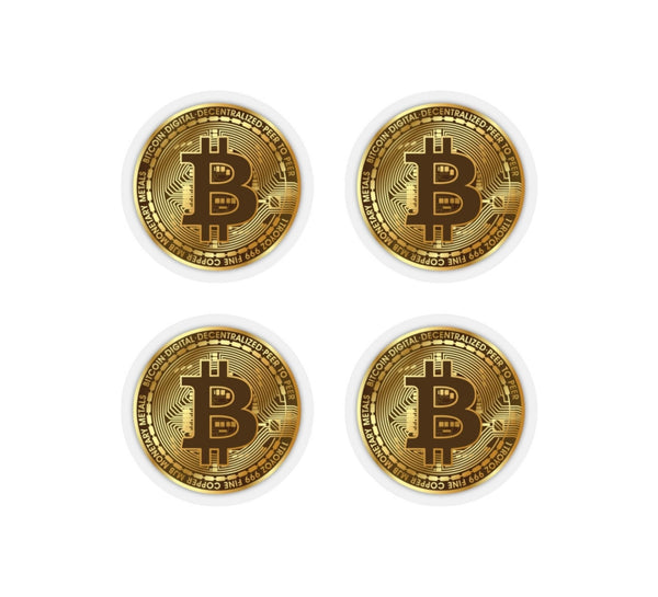 Gold Bitcoin Sticker Sheet