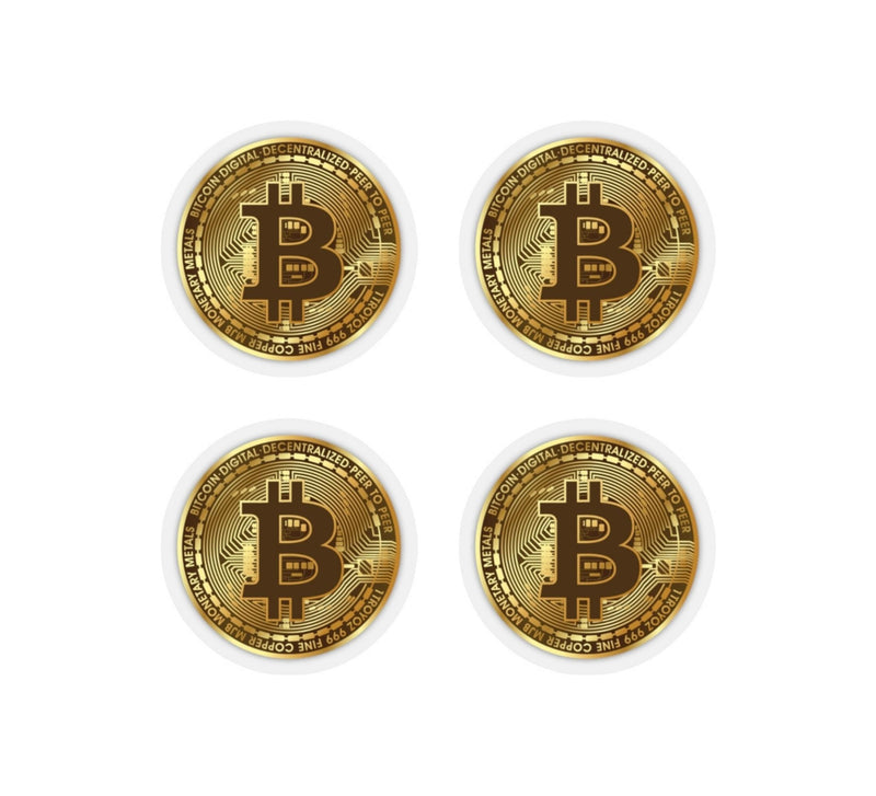 Gold Bitcoin Sticker Sheet
