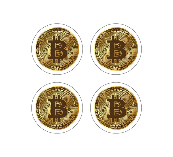 Gold Bitcoin Sticker Sheet