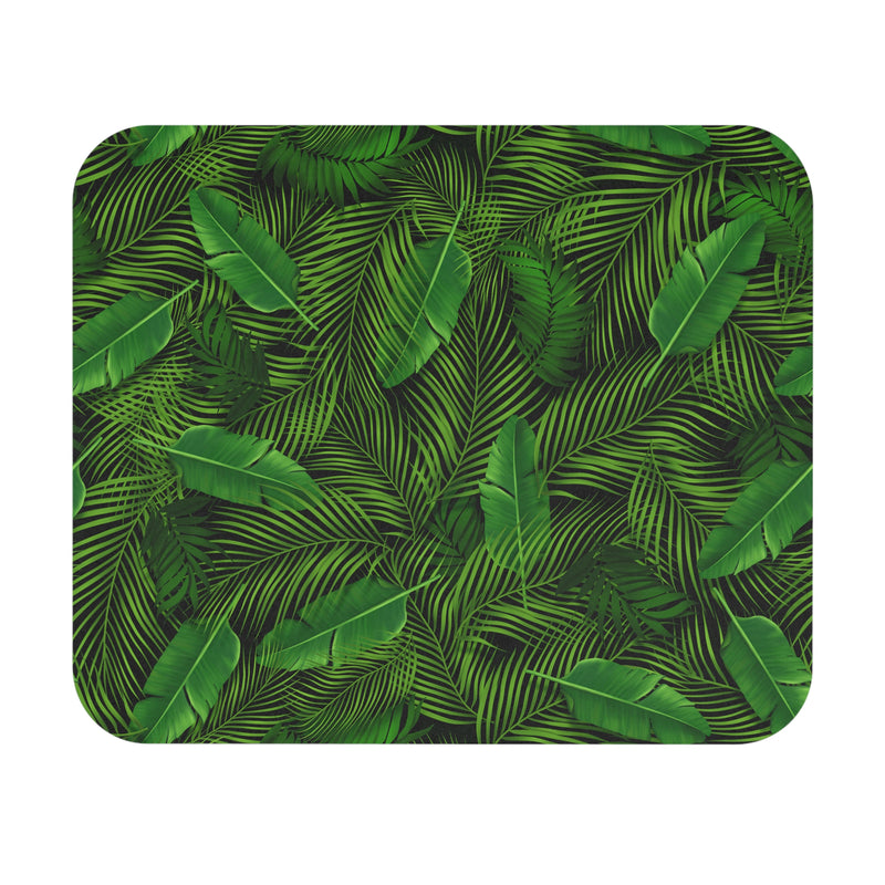 Green Tropical Leaves Mousepad