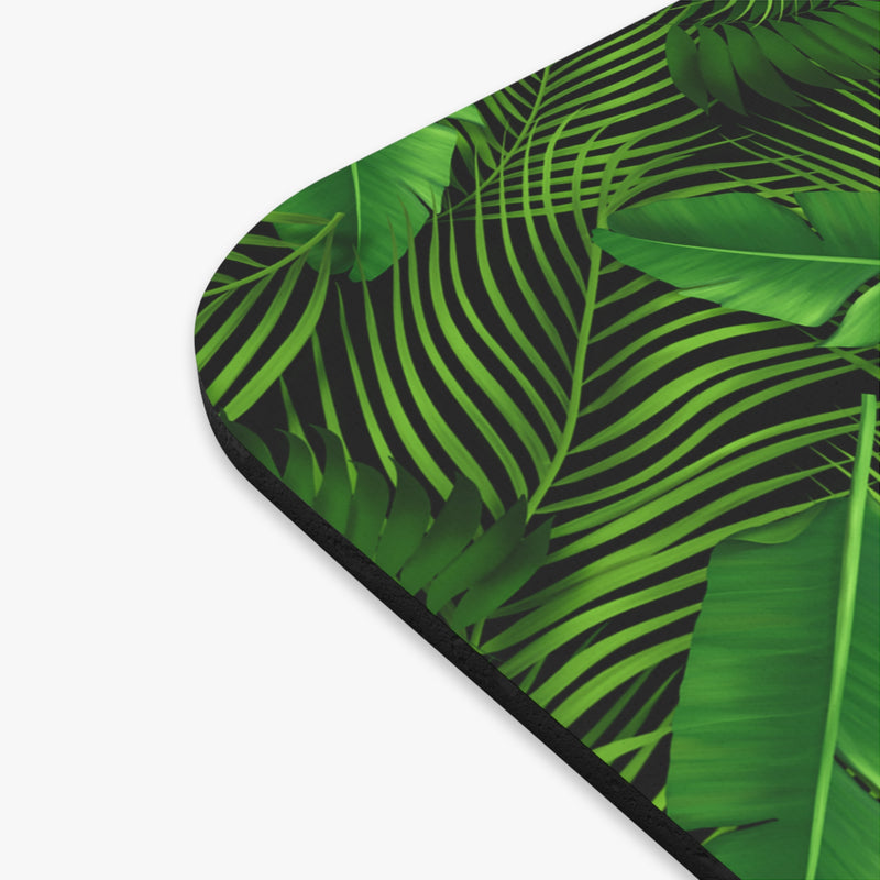 Green Tropical Leaves Mousepad