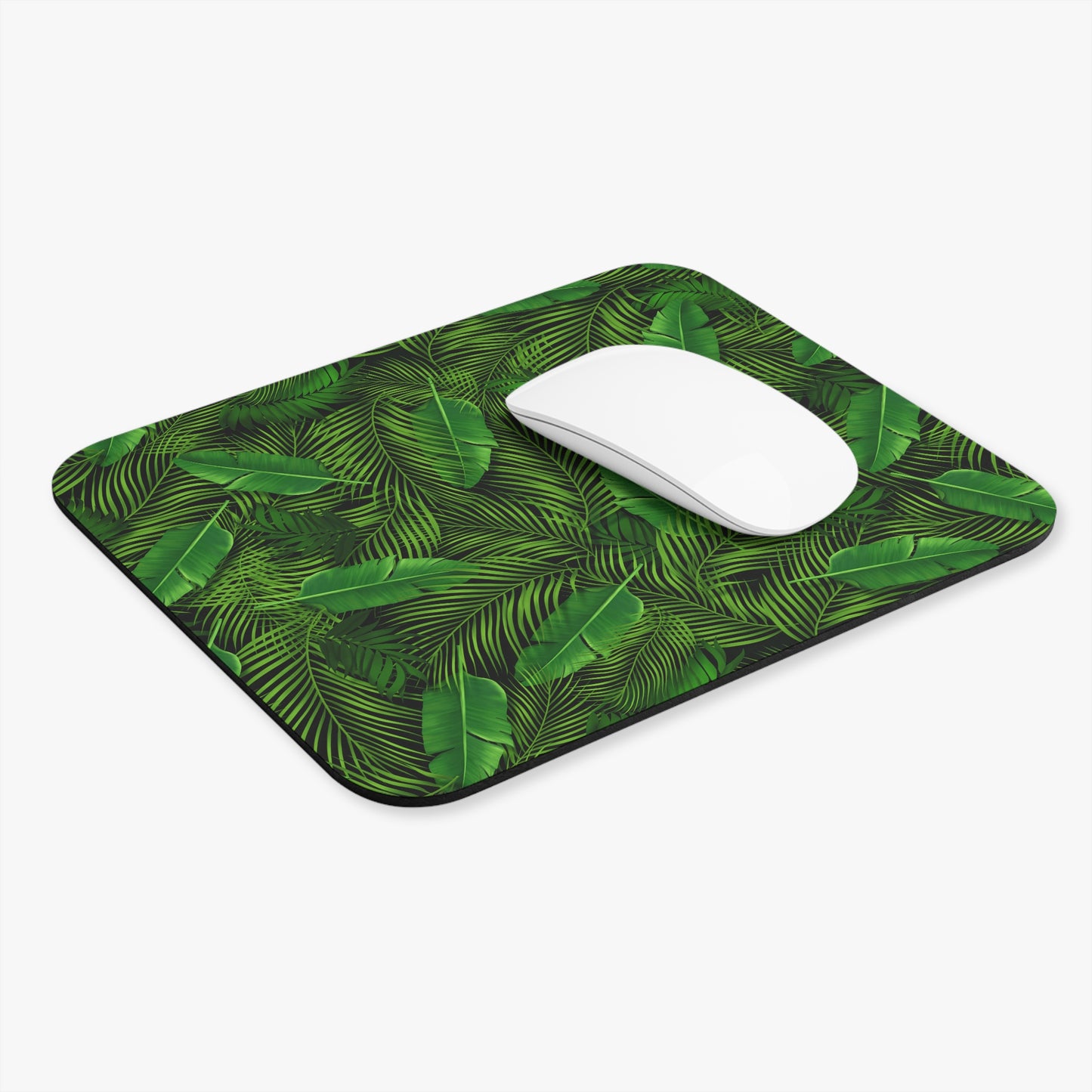 Green Tropical Leaves Mousepad