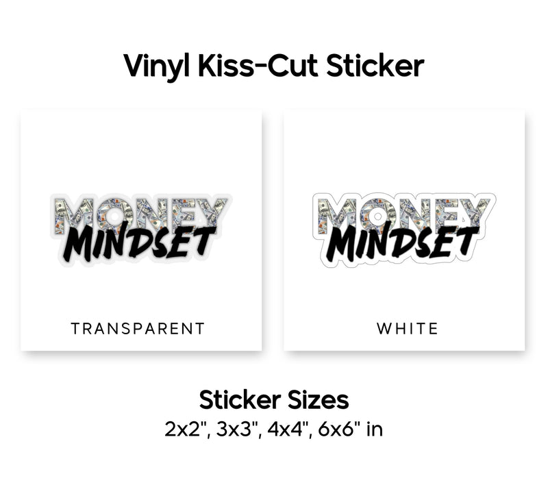 Money Mindset Kiss-Cut Sticker