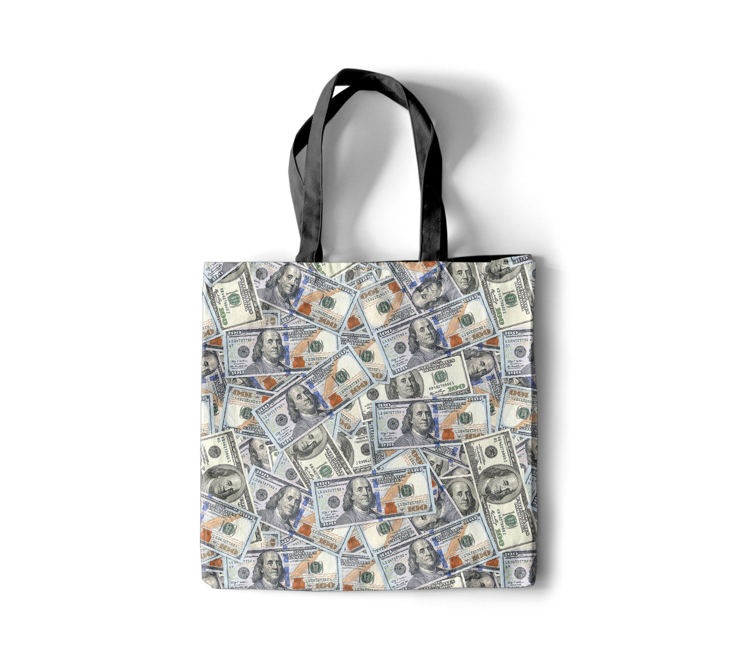 Hundred Dollar Bills Money Tote Bag - All Over Print