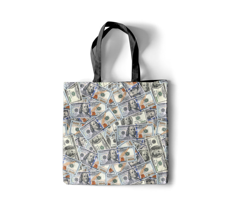 Hundred Dollar Bills Money Tote Bag - All Over Print