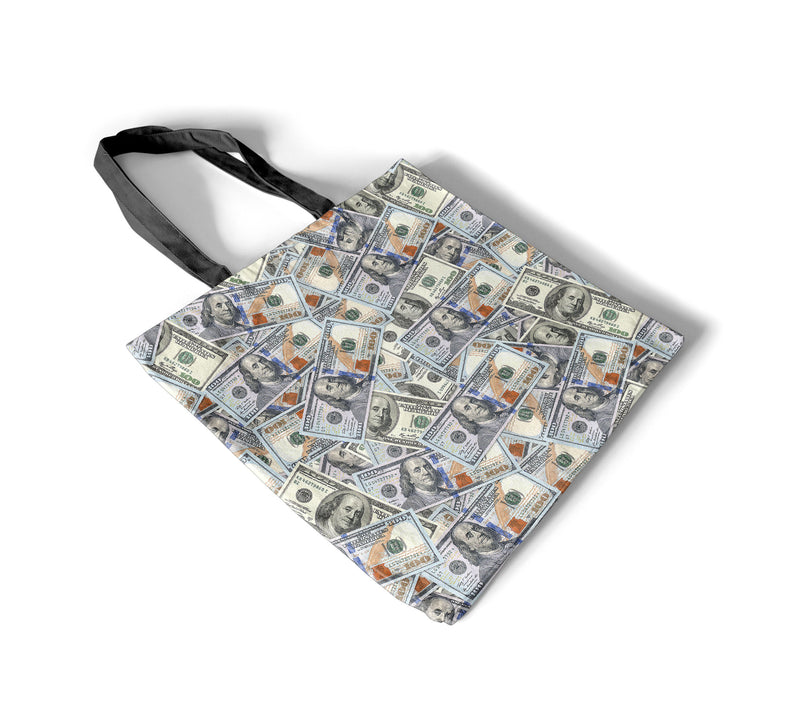 Hundred Dollar Bills Money Tote Bag - All Over Print