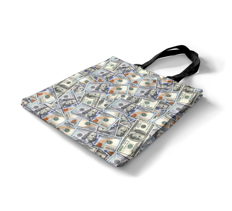 Hundred Dollar Bills Money Tote Bag - All Over Print