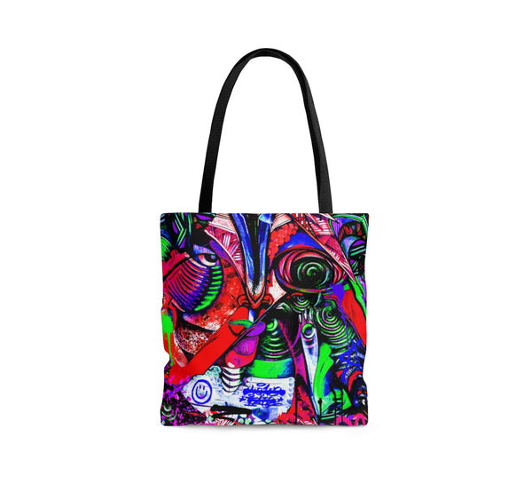Neon Graffiti Art Tote Bag - Sublimation All Over Print Bag