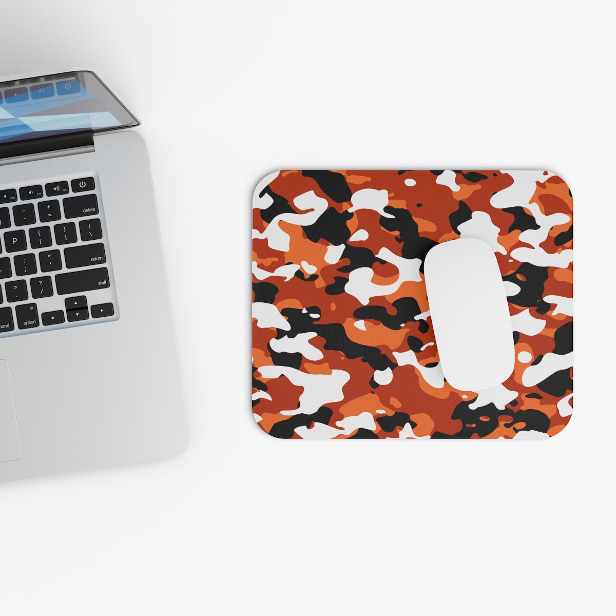 Orange Camouflage Mousepad
