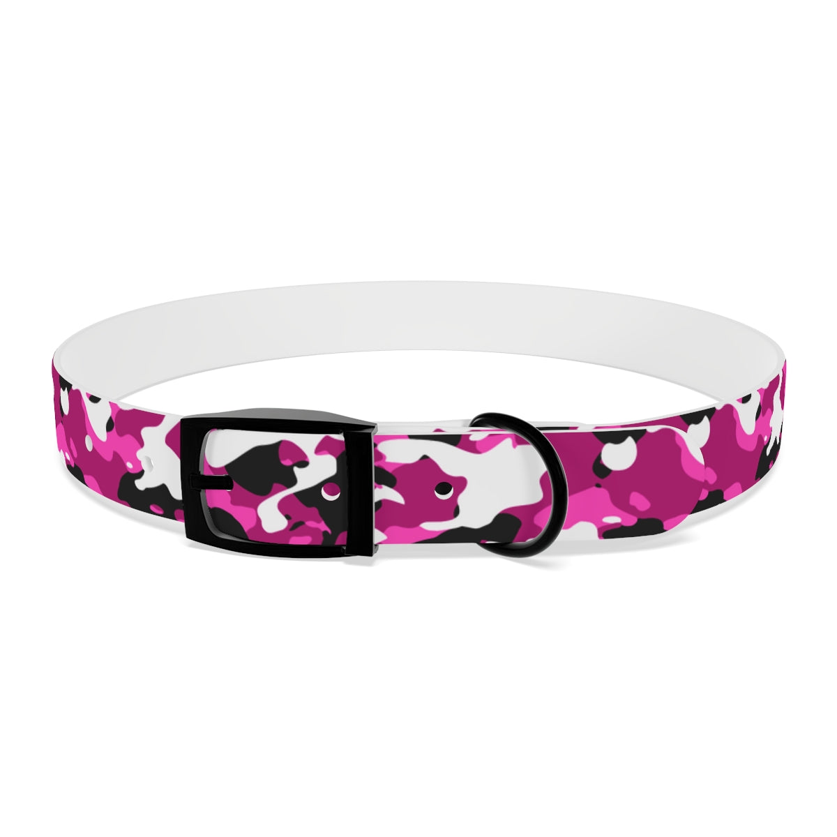 Pink Camouflage TPU Dog Collar