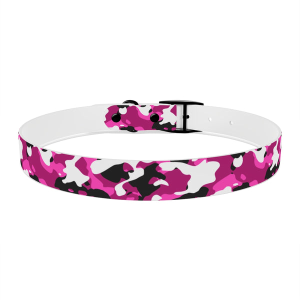 Pink Camouflage TPU Dog Collar