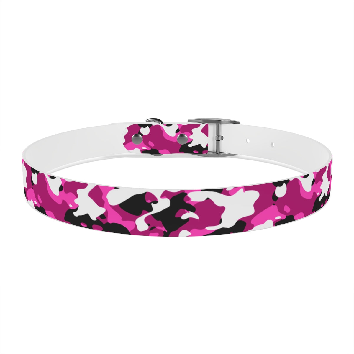 Pink Camouflage TPU Dog Collar