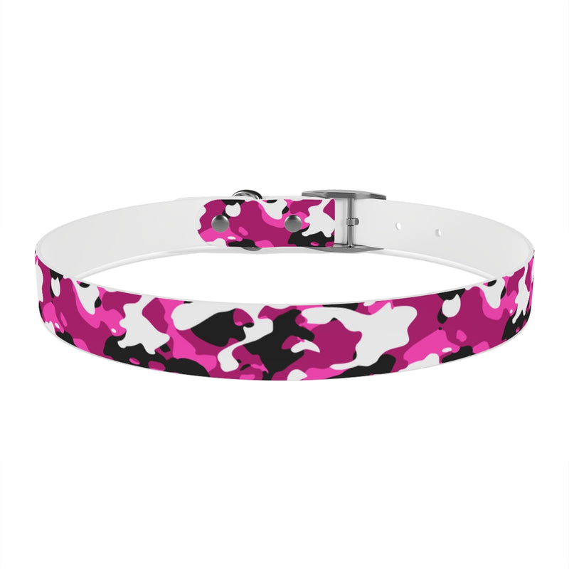 Pink Camouflage TPU Dog Collar