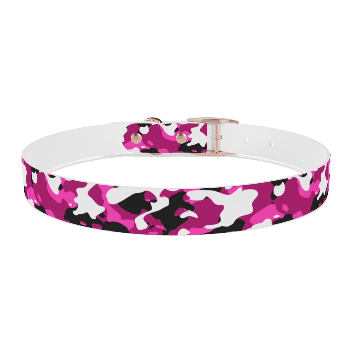 Pink Camouflage TPU Dog Collar