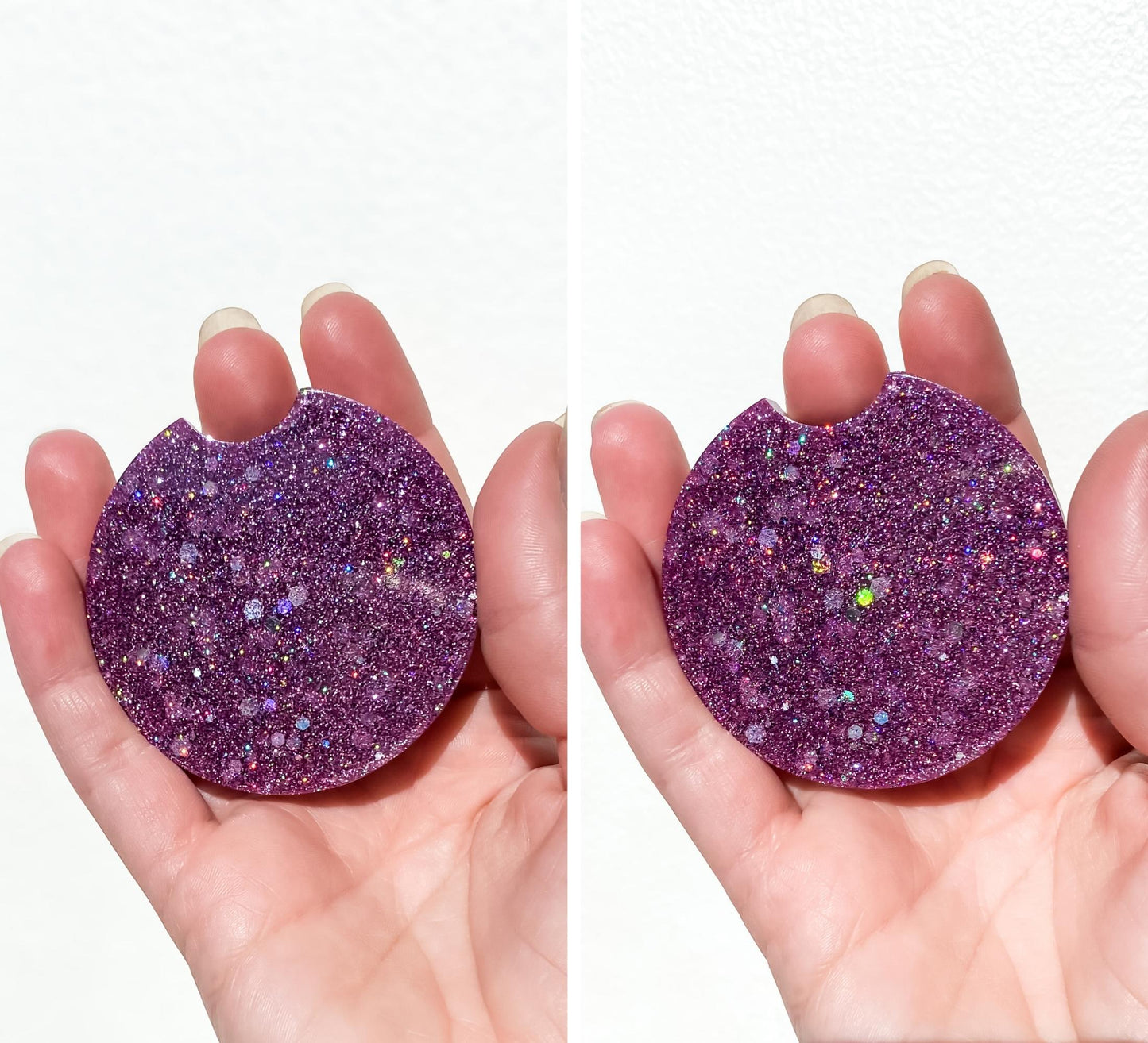 Glitter Car Coaster Set