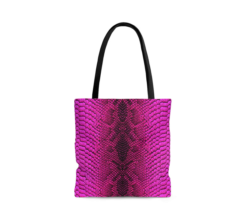 Pink Snakeskin Tote Bag