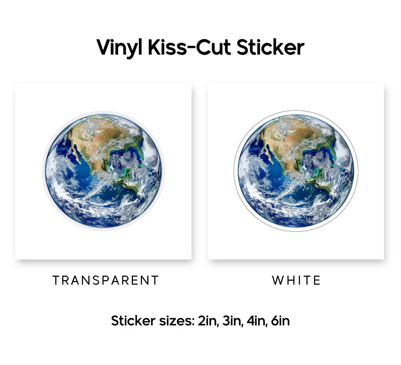 Planet Earth Kiss-Cut Sticker