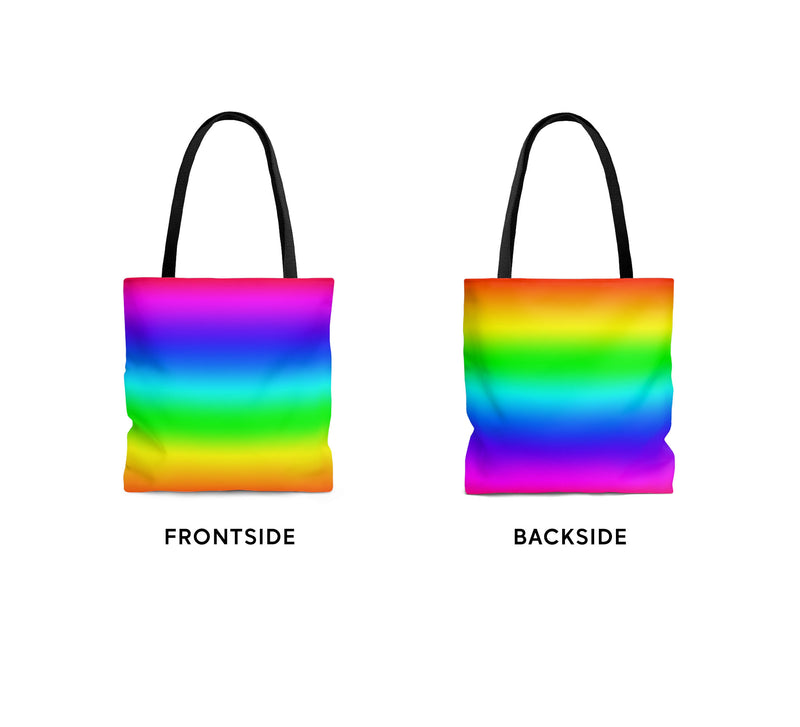 Rainbow Gradient Tote Bag - Sublimation All Over Print