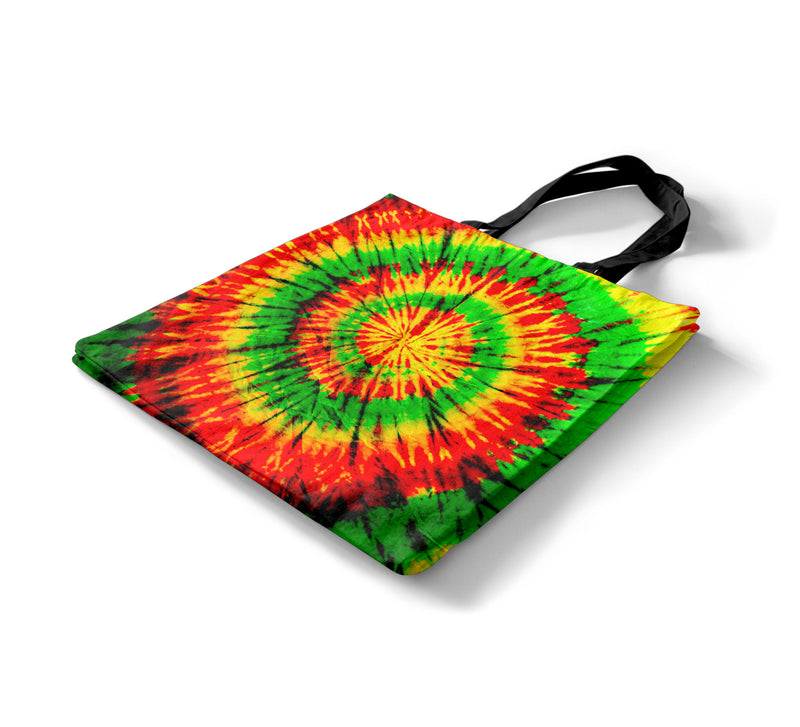 Rasta Tie-Dye Tote Bag - All Over Print