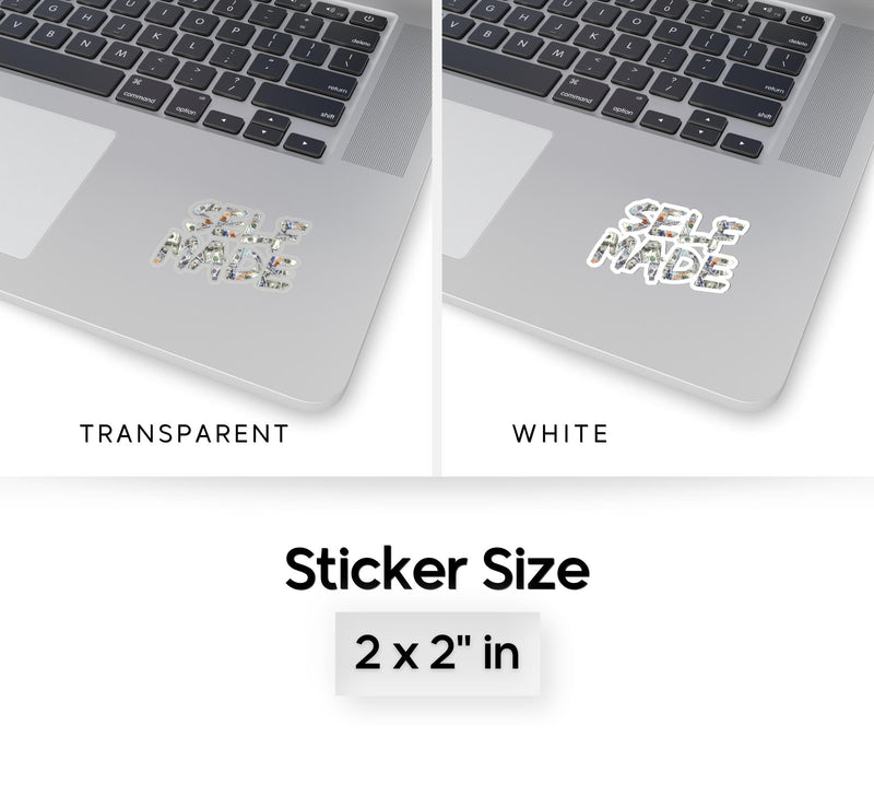 Self Made Money Kiss-Cut Sticker