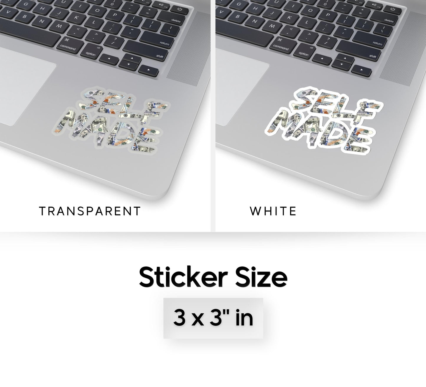 Self Made Money Kiss-Cut Sticker