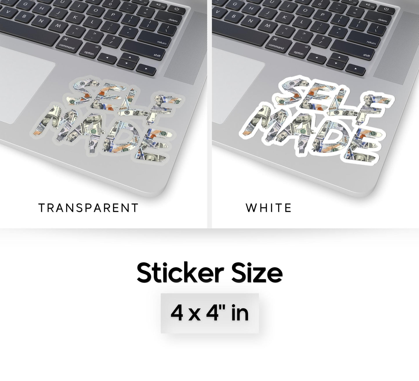Self Made Money Kiss-Cut Sticker