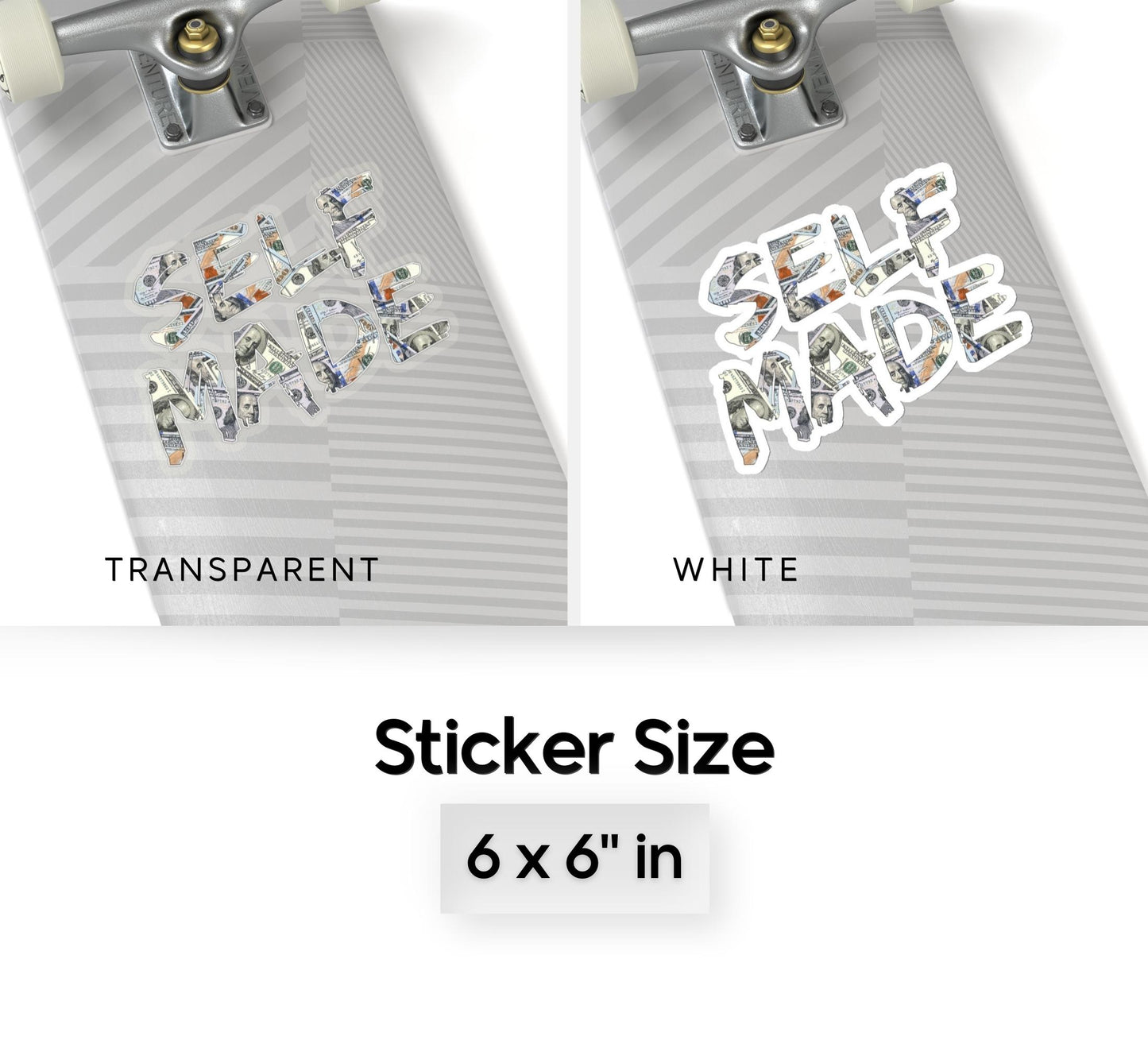 Self Made Money Kiss-Cut Sticker