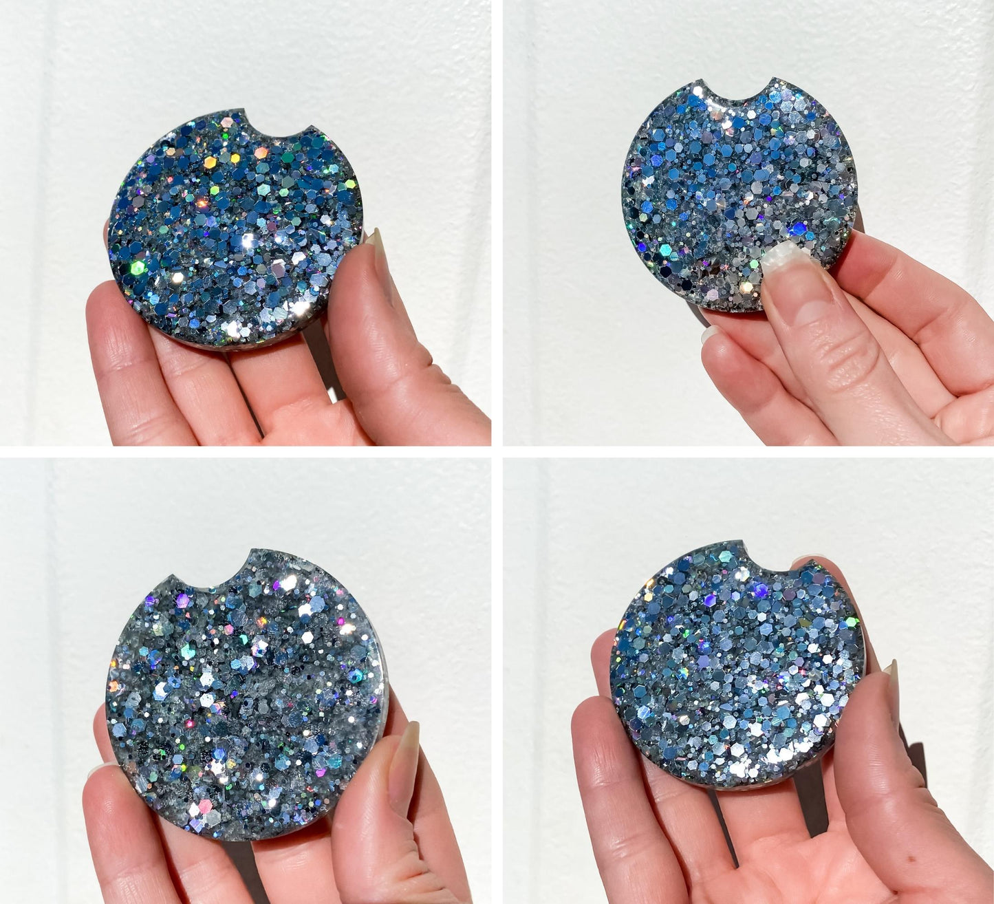 Glitter Car Coaster Set