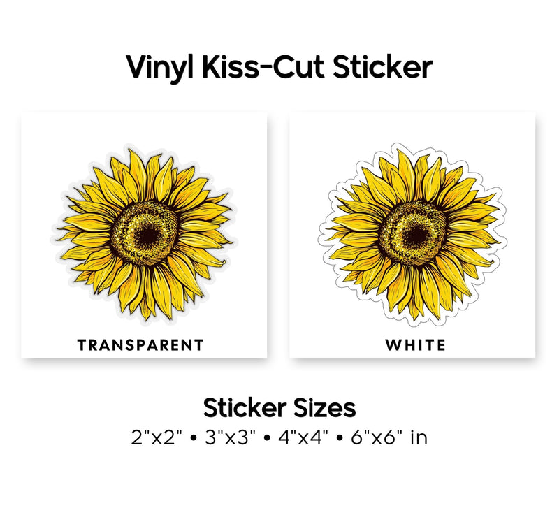 Sunflower Kiss-Cut Sticker