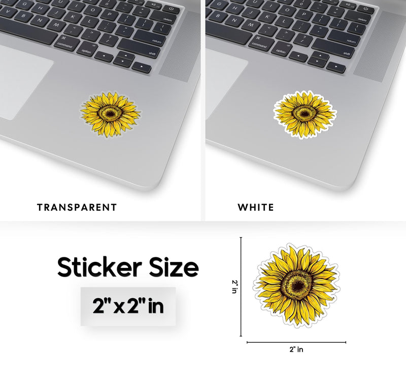 Sunflower Kiss-Cut Sticker
