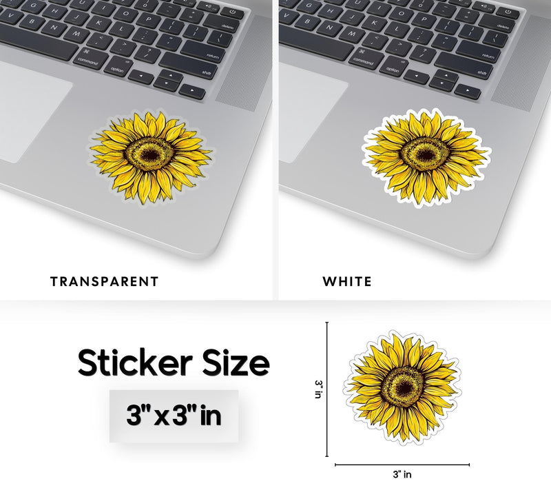 Sunflower Kiss-Cut Sticker