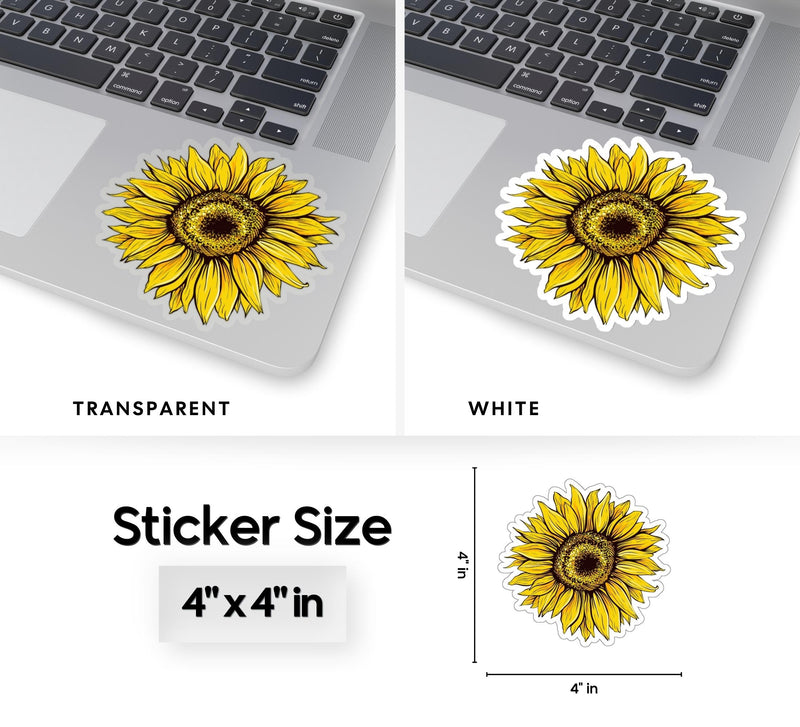 Sunflower Kiss-Cut Sticker