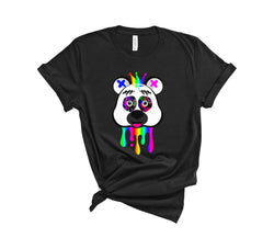 Trippy Panda T-Shirt - Psychedelic Graffiti Art Graphic Tee