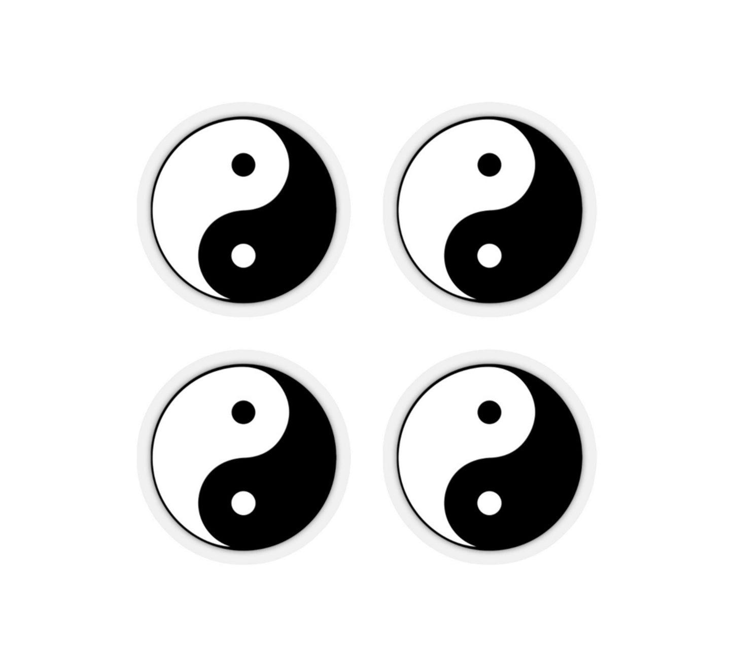 Ying Yang Symbol Sticker Set