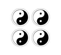 Ying Yang Symbol Sticker Set