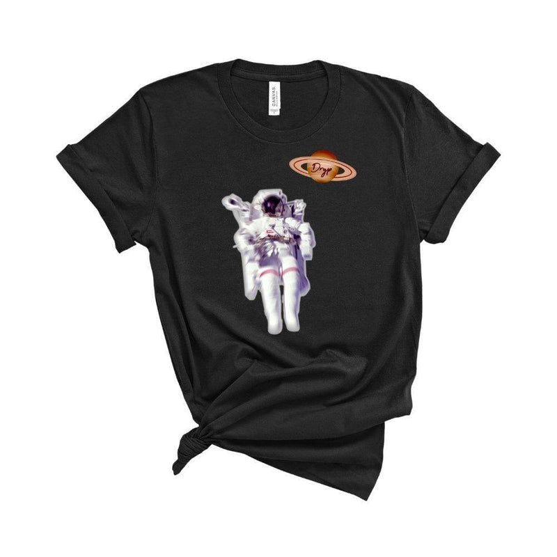 Astronaut Space Glider T-Shirt Solid Black Blend / 2XL