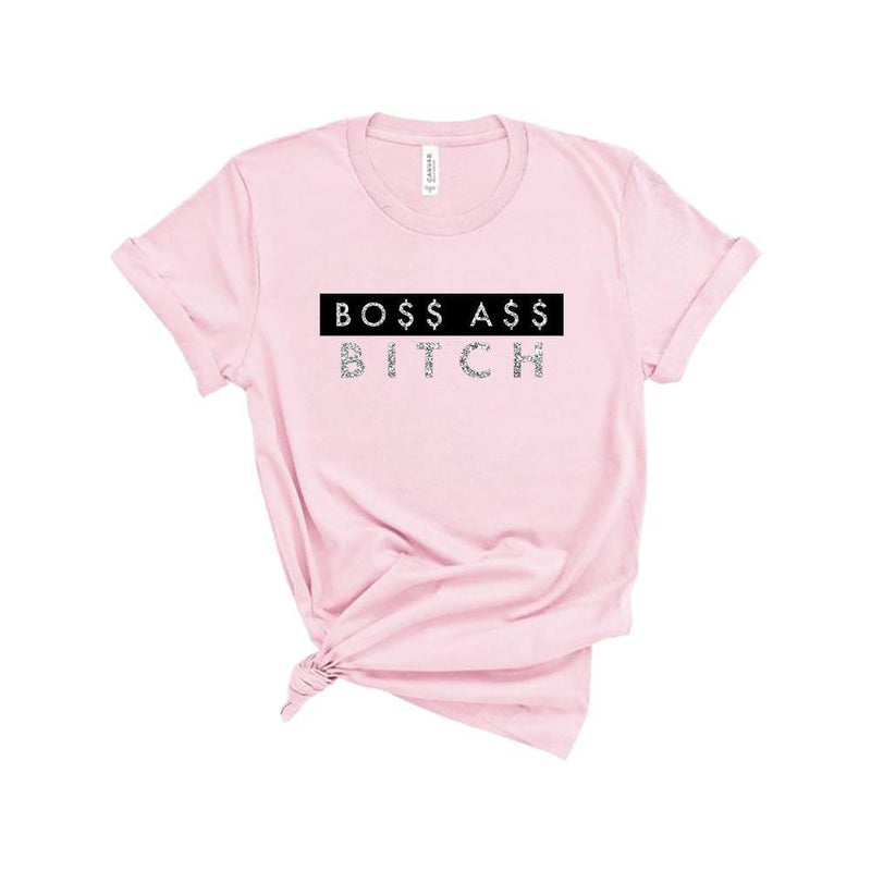 Boss Ass Bish T-Shirt Pink / XS