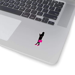 Boss Babe Silhouette Woman Sticker Transparent / 2" × 2" Dryp Factory