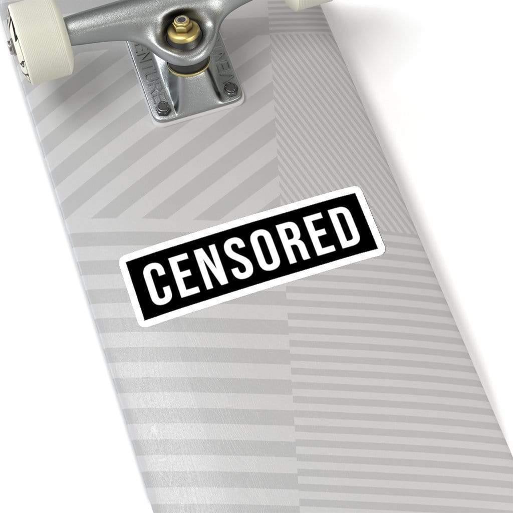 CENSORED Kiss-Cut Sticker 6" × 6" / White