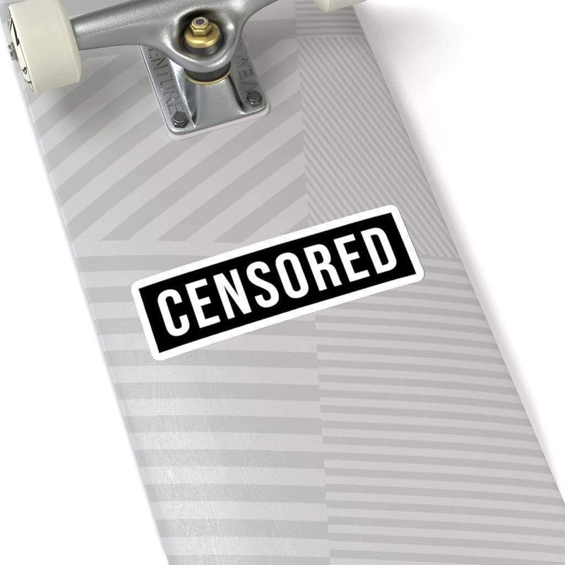 CENSORED Kiss-Cut Sticker 6" × 6" / White