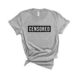 CENSORED T-Shirt Athletic Heather / XS Dryp Factory