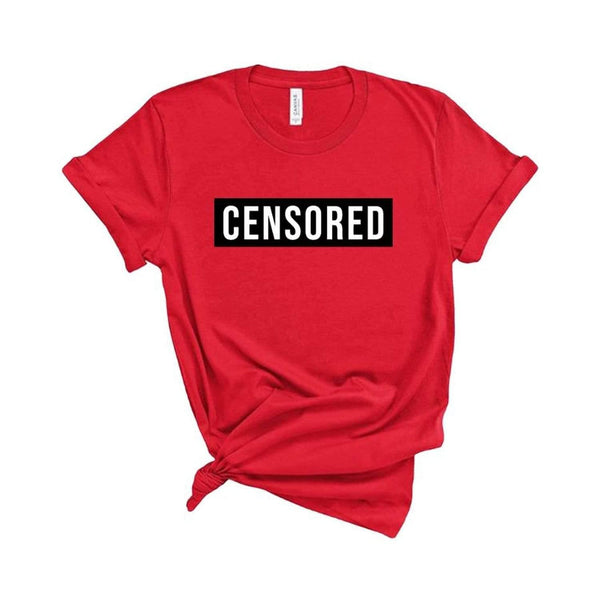 CENSORED T-Shirt Red / XS Dryp Factory