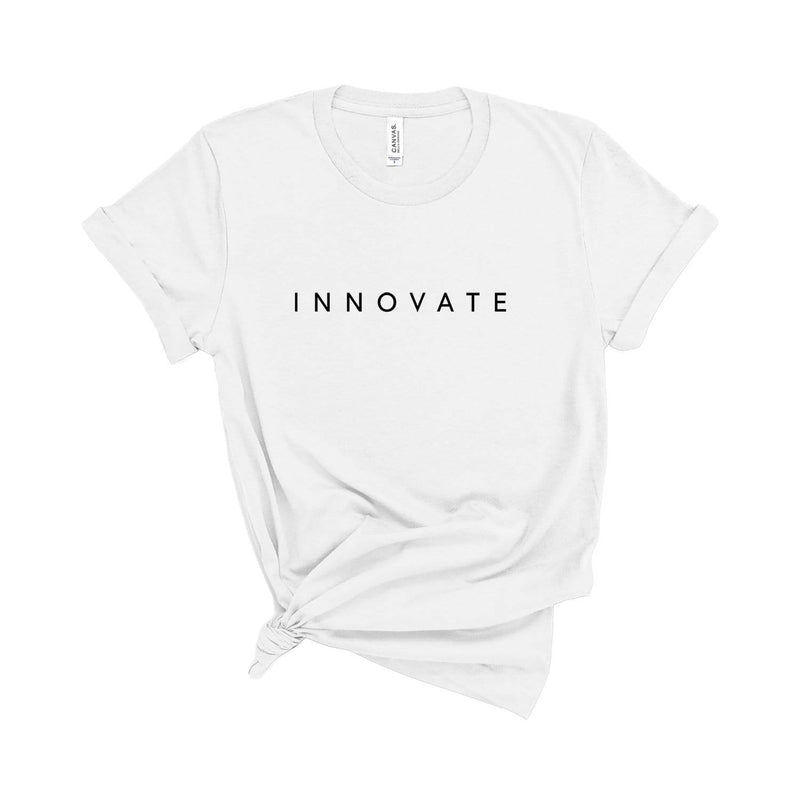 Create Innovate Minimalist T-Shirt Innovate / White / L Dryp Factory